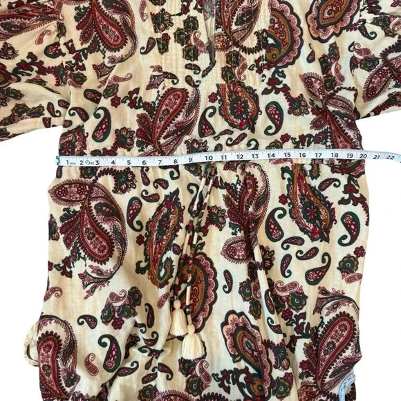 Zara Paisley Mini Dress Multi-Color. Size Medium. - Picture 11 of 11